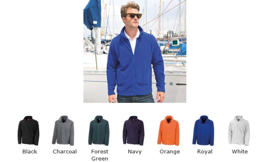 Result RS114M Micron Full Zip Fleece - Click Image to Close